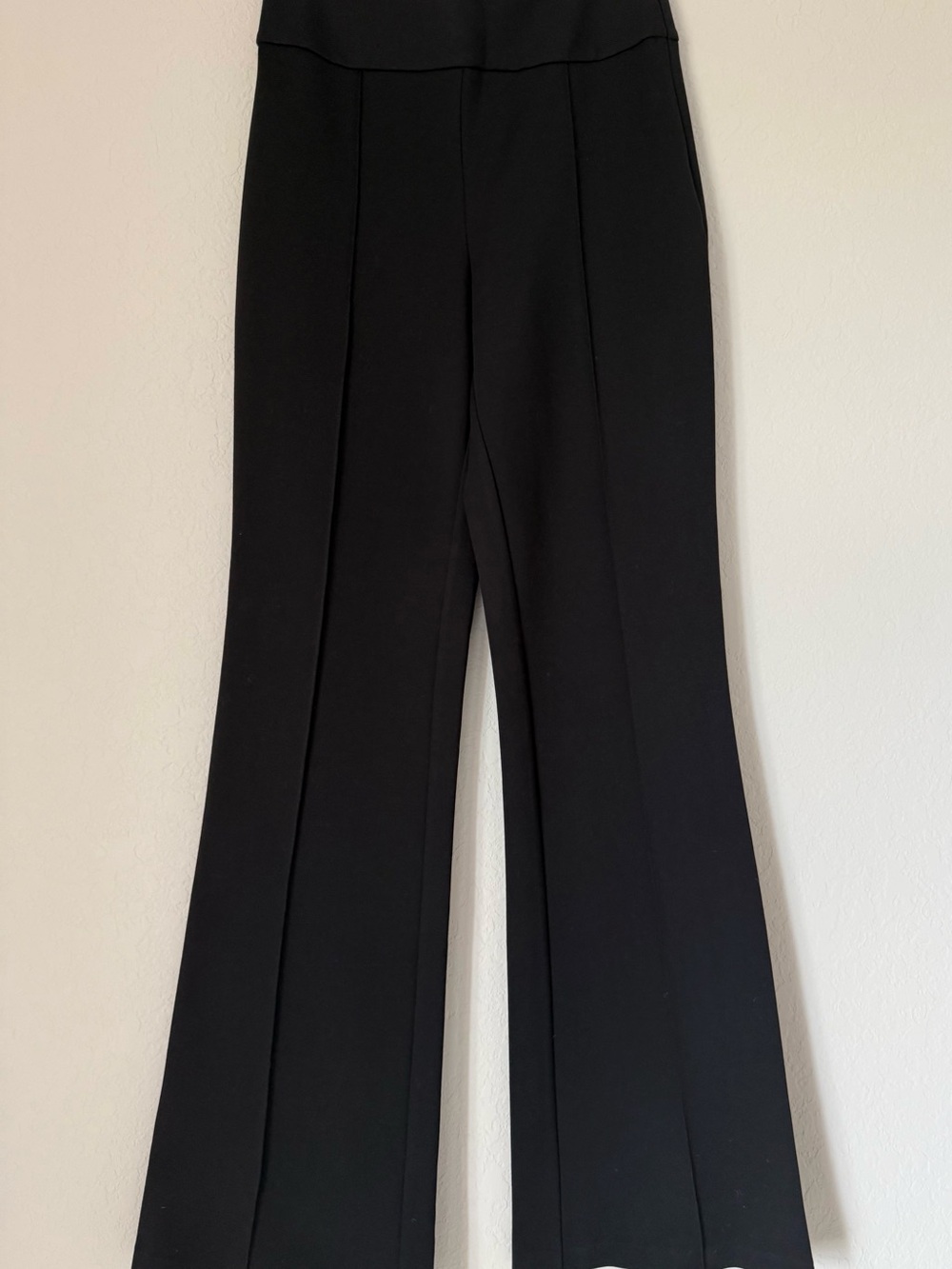 DREW Black Boot-Cut High-Rise Pants